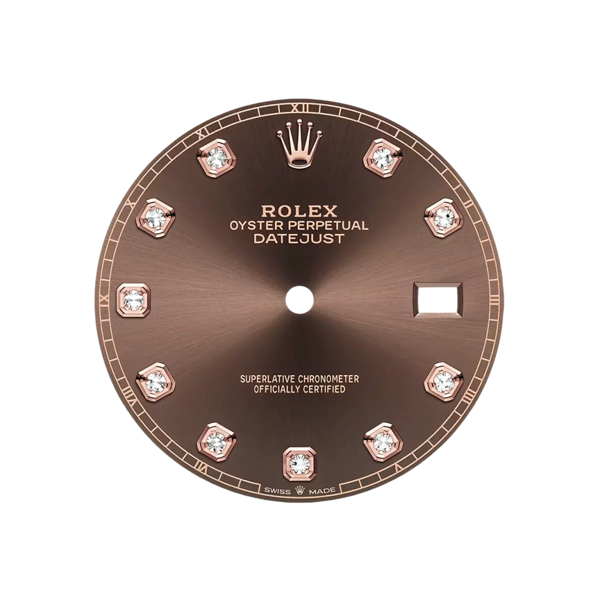 Datejust 41MM 126331 Chocolate Diamond Dial Fluted Bezel Two Tone Rose Gold Jubilee Bracelet