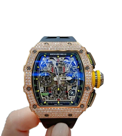 RM 11-03 Flyback Chronograph Diamond Set Rose Gold