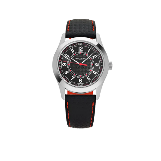 Calatrava 40mm 6007G-010 White Gold Red Accents