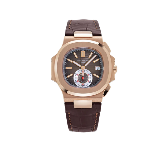 Nautilus 40mm 5980R-001 Chronograph Rose Gold Brown Dial