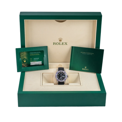 Yacht-Master Cotton Candy 40mm White Gold Black Dial Oysterflex 126679SABR