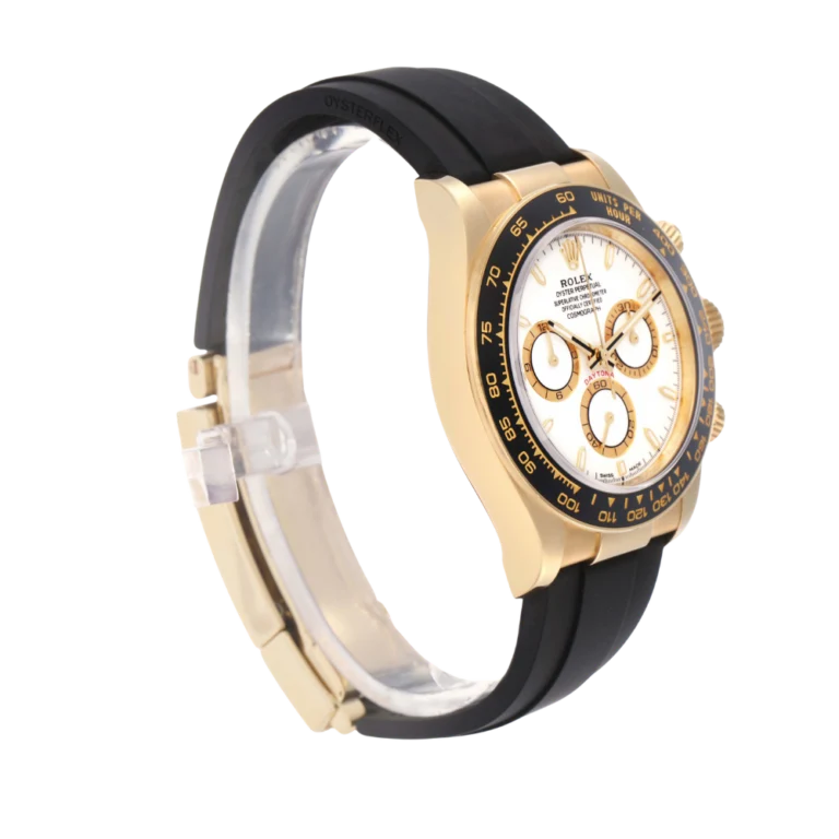 Daytona 40mm Yellow Gold White Dial Mens Watch 126518