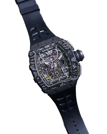 RM 11-03 Black NTPT, Skeleton Dial, 50 mm