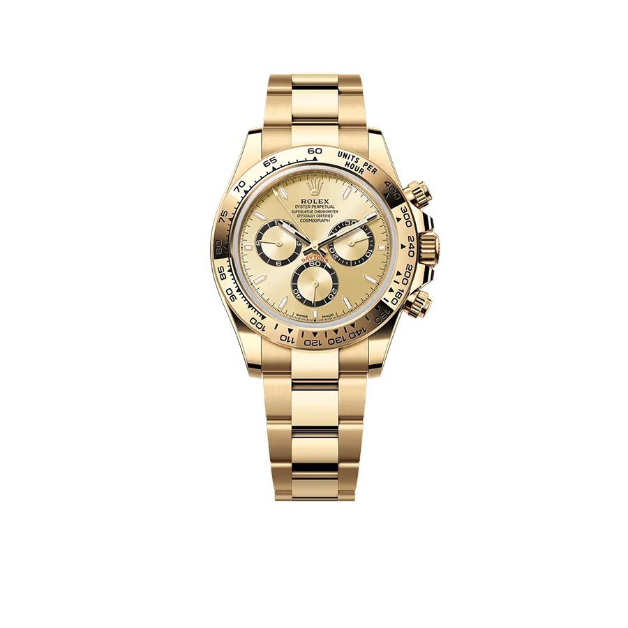 Daytona 40mm Yellow Gold Golden Dial Champagne m126508-0005