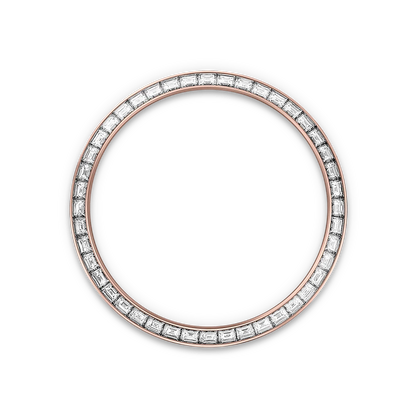 Land-Dweller Oyster 40mm Everosegold & Diamonds Intense White Honeycomb Motif Dial  127385TBR-0003