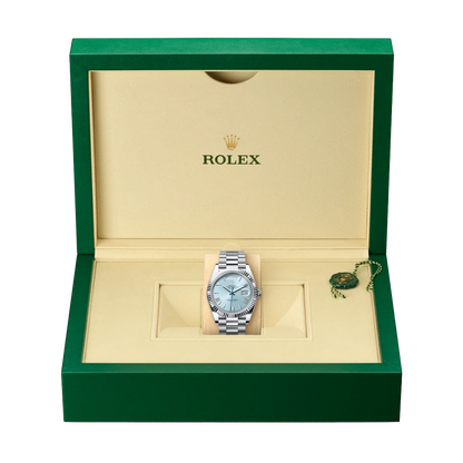 President Day-Date 40mm Ice Blue Dial Platinum Mens Watch 228236