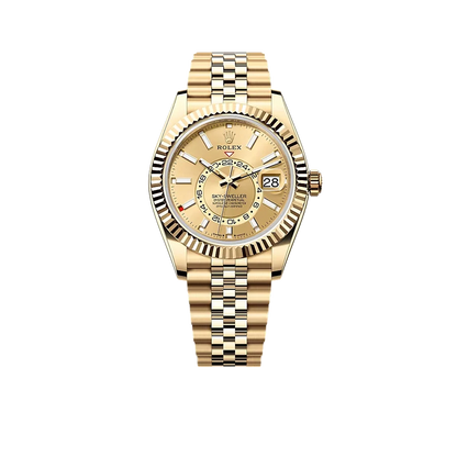 Sky-Dweller 42mm Oyster Yellow Gold 336938 Champagne-colour