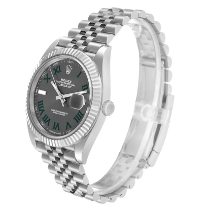 Datejust 41mm 126334 Wimbledon Stainless Steel Slate Dial Oyster