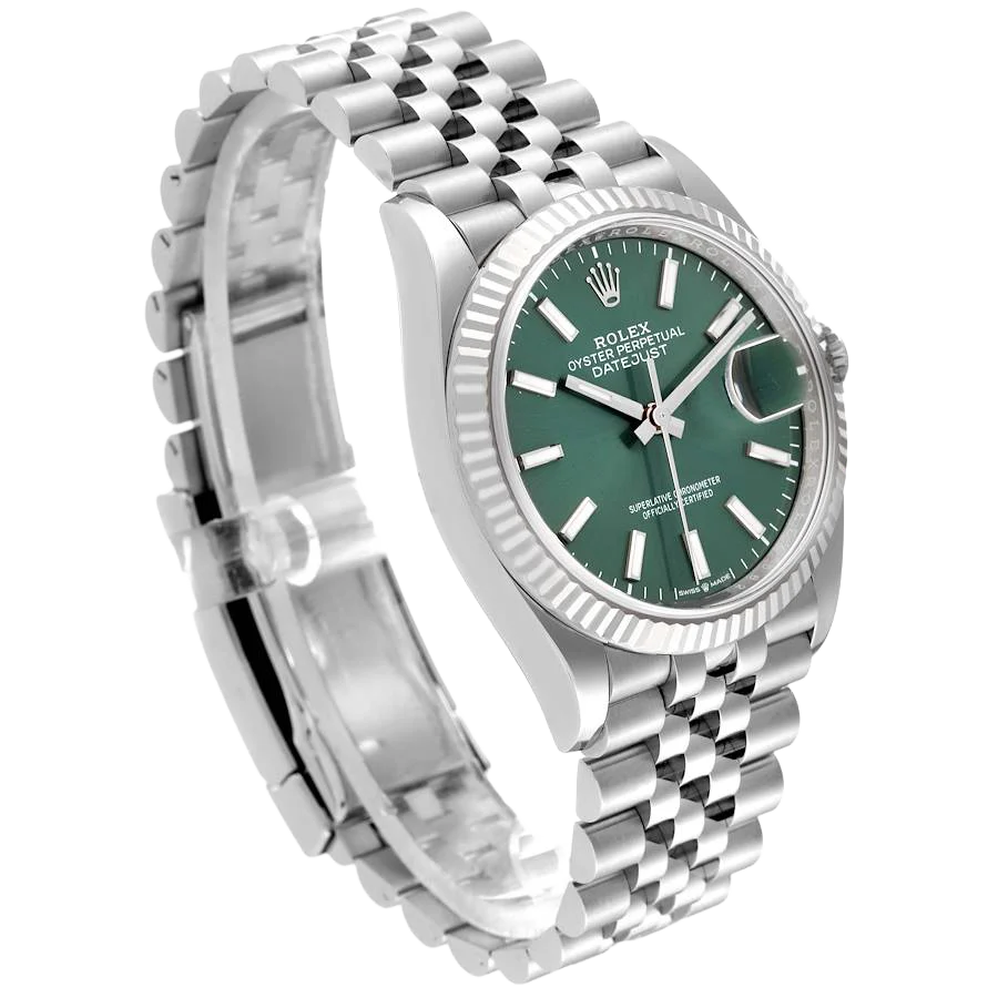 Datejust 36mm Stainless Steel Mint Green Dial Jubilee 126234