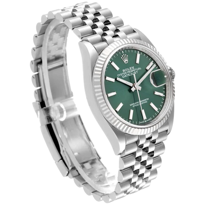 Datejust 36mm Stainless Steel Mint Green Dial Jubilee 126234