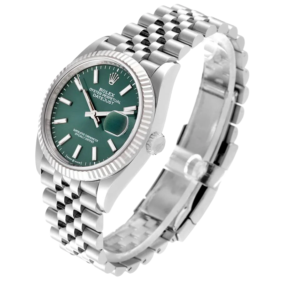 Datejust 36mm Stainless Steel Mint Green Dial Jubilee 126234