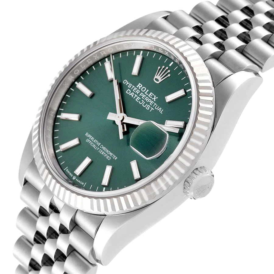 Datejust 36mm Stainless Steel Mint Green Dial Jubilee 126234