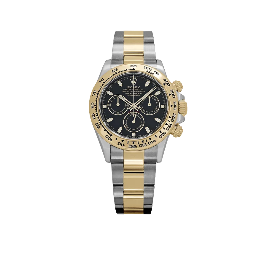 Daytona 40mm Yellow Gold Stainless Steel Black Dial 116503
