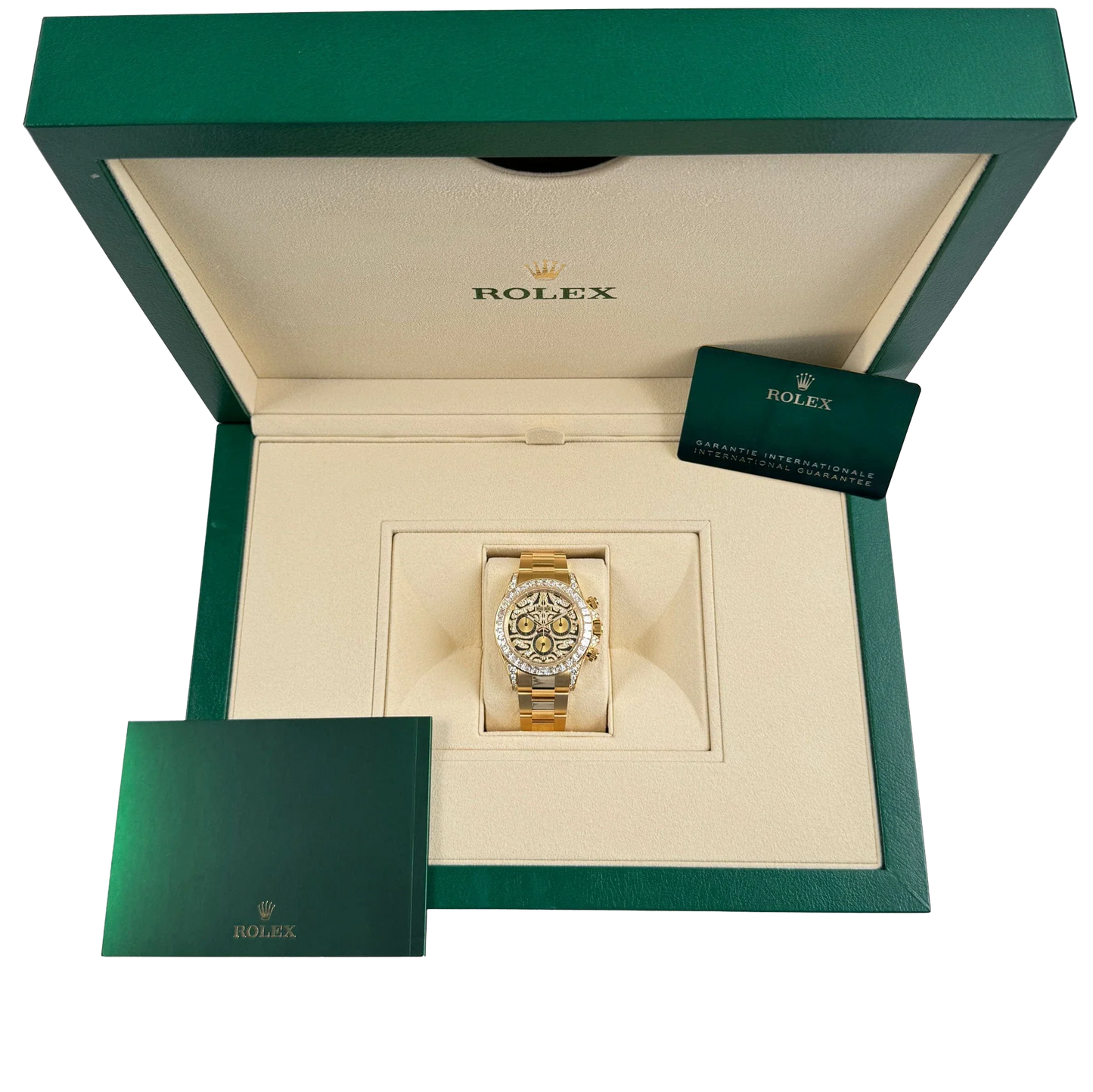 Daytona Eye of the Tiger 116598TBR Yellow Gold Diamond Dial (Super Clone)