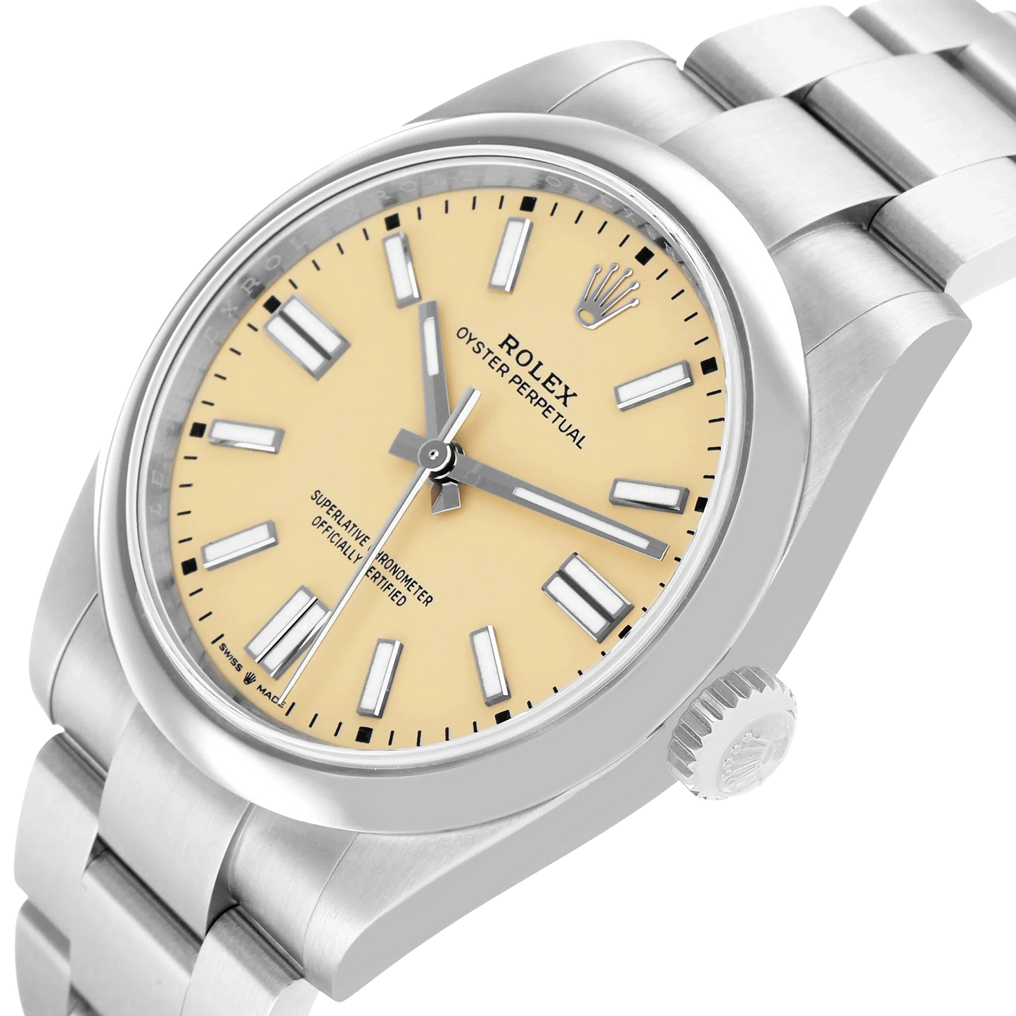 Oyster Perpetual 41mm Steel Beige Dial Mens Watch 134300