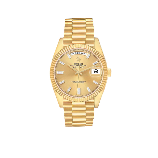 President Day-Date 40mm Yellow Gold Diamond Mens Watch 228238