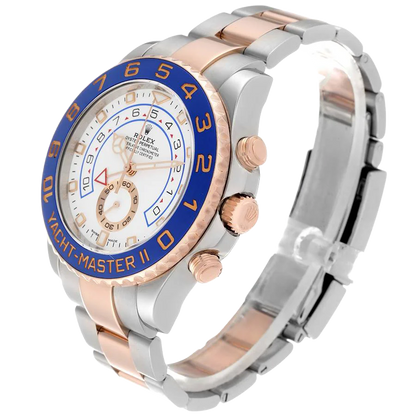 Yachtmaster II 44mm Steel Rose Gold Mens Watch 116681