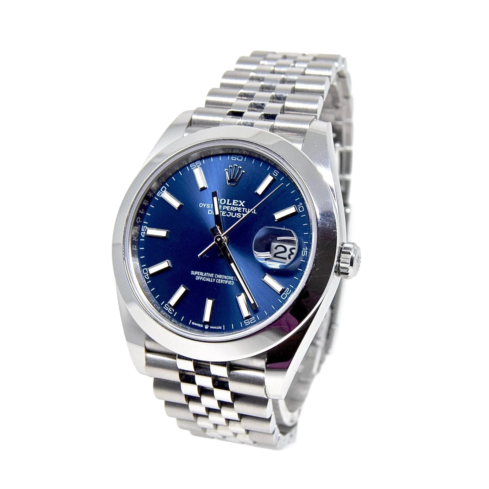 Datejust Oyster 41 mm Oystersteel Blue Dial 126300-0002