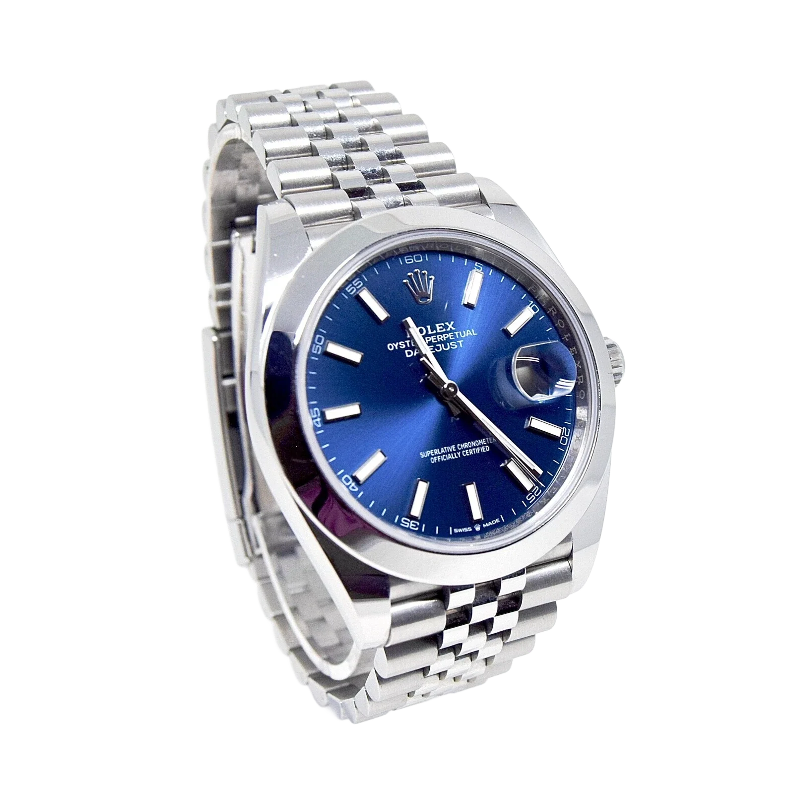Datejust Oyster 41 mm Oystersteel Blue Dial 126300-0002