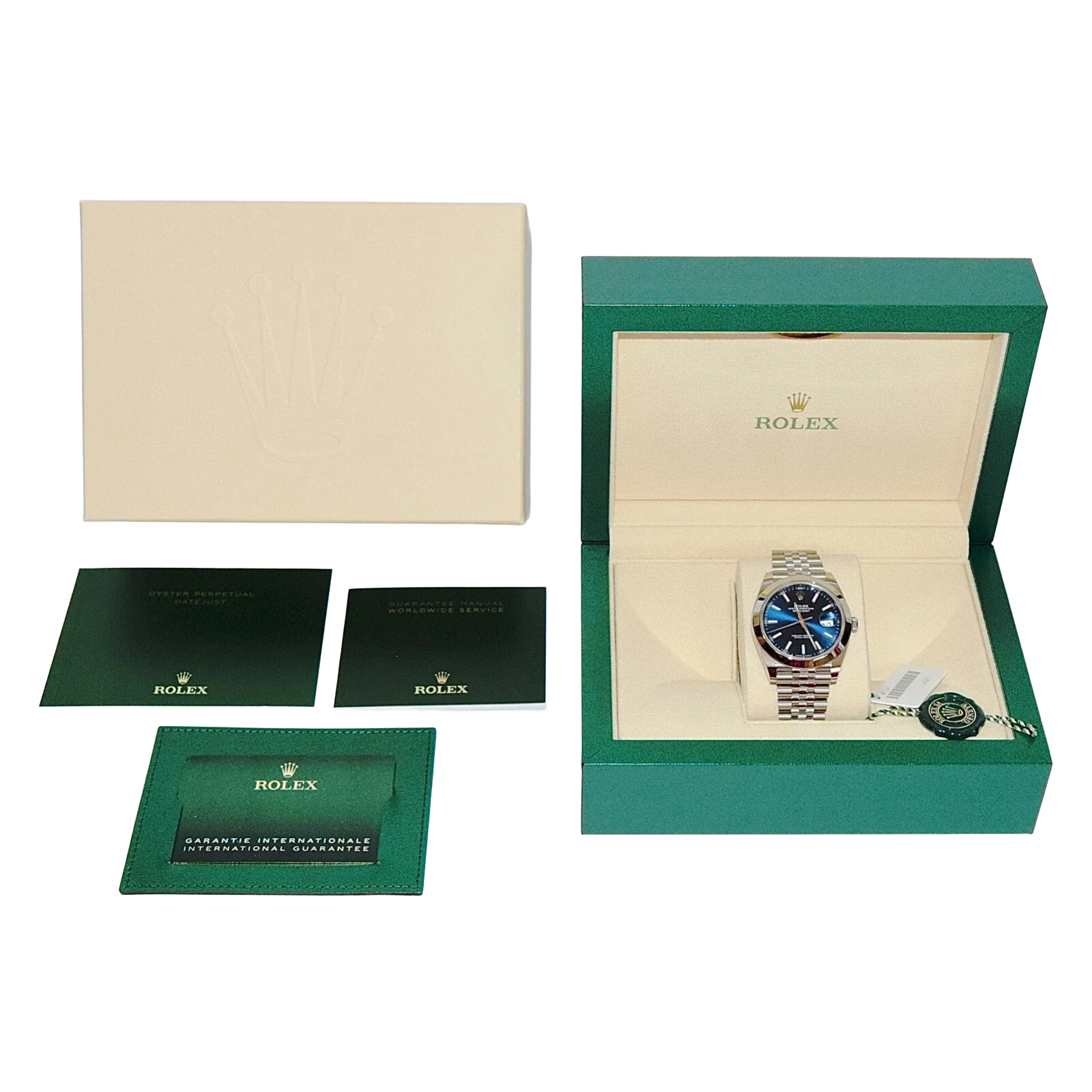Datejust Oyster 41 mm Oystersteel Blue Dial 126300-0002