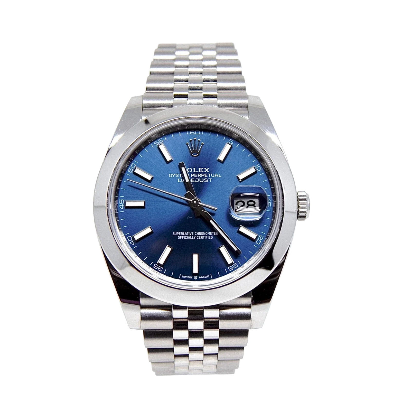 Datejust Oyster 41 mm Oystersteel Blue Dial 126300-0002